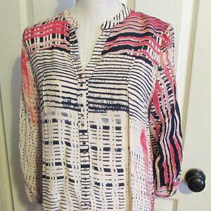 PLENTY BY TRACY REESE ANTHROPOLOGIE Beautiful Snap-Close Top  Size S